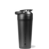 Insulated Shaker 24oz | Stainless Steel Protein Shaker, Silent Grate – Black