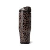 Ease2o 40oz | Dual-Function Water Bottle with Straw & Chug Spout – Brown Leopard