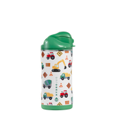 Ease2o 14oz | Leakproof 2-in-1 Kids Water Bottle, Straw & Chug Spout – Under Construction