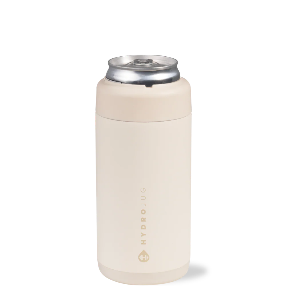 Slim Can Cooler 12oz | Insulated Stainless Steel Skinny Can Holder – Cream