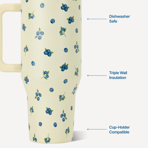 Traveler 40oz | Insulated Tumbler with Handle – Freshly Pickd