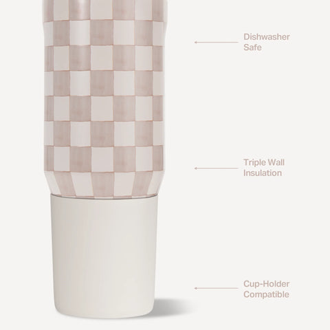 Sport 20oz | Insulated Water Bottle, Leakproof Flip Straw – Sandstone
