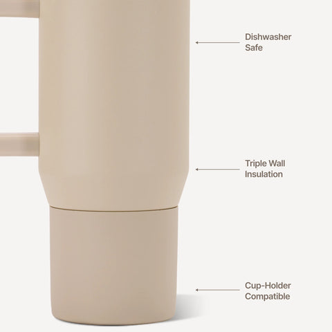 Coffee Traveler 20oz | Ceramic-Lined Insulated Travel Mug – Dune