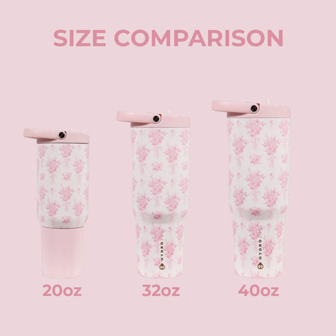 Sport 20oz | Insulated Water Bottle, Leakproof Flip Straw – Bouquet