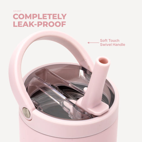 Sport 32oz | Leakproof Insulated Water Bottle, Workout & Hike – Pink Sand