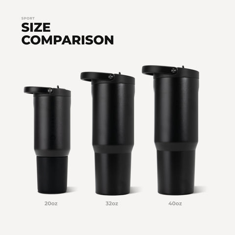 Sport 32oz | Leakproof Insulated Water Bottle, Workout & Hike – Black