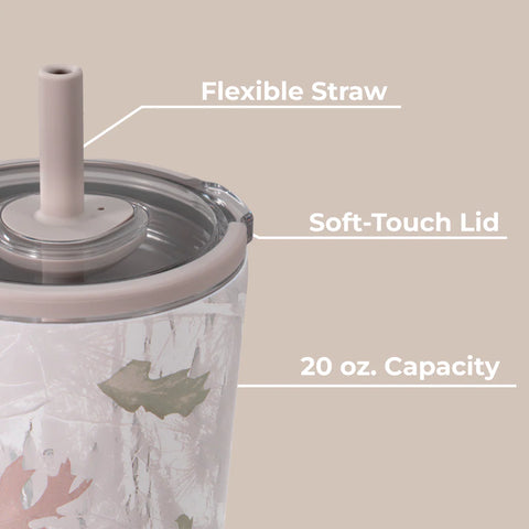 Everyday Tumbler 20oz | Ceramic-Lined Insulated Tumbler with Straw – Camo