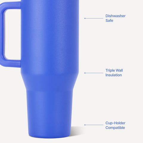 Traveler 32oz | Insulated Tumbler with Handle – Berry Pop