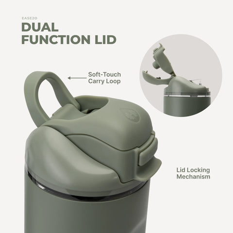 Ease2o 40oz | Dual-Function Water Bottle with Straw & Chug Spout – Courtyard