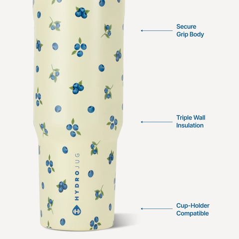 Sport 40oz | Large Leakproof Insulated Water Bottle – Freshly Pick'd