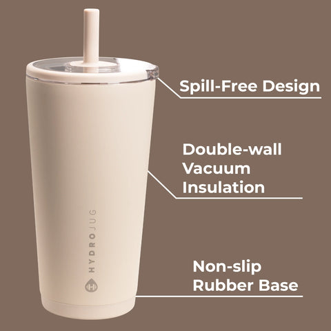 Everyday Tumbler 20oz | Ceramic-Lined Insulated Tumbler with Straw – Dune