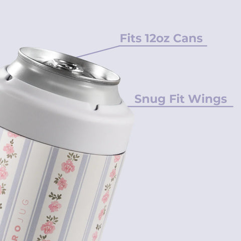 Can Cooler 12oz | 2-in-1 Insulated Standard Can Cooler, Screw-Top Lock – Primrose