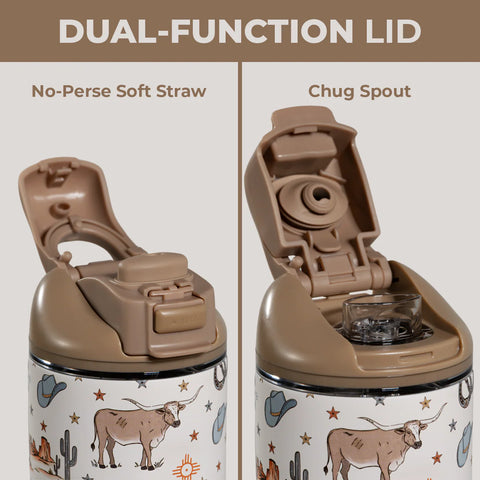 Ease2o 24oz | 2-in-1 Water Bottle with Soft Straw & Chug Spout – Mesa