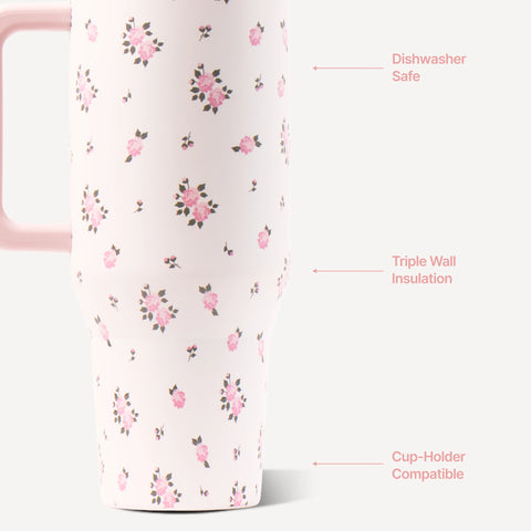 Traveler 40oz | All-Day Insulated Tumbler with Handle – Wildrose