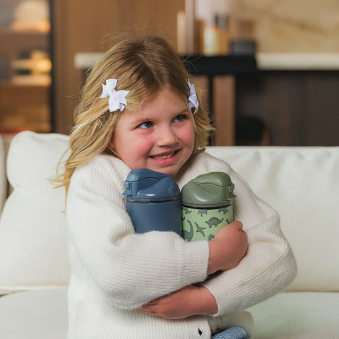 Ease2o 14oz | Leakproof 2-in-1 Kids Water Bottle with Straw & Chug Spout – Cascade