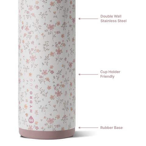 Ease2o 24oz | 2-in-1 Water Bottle with Soft Straw & Chug Spout – Magnolia