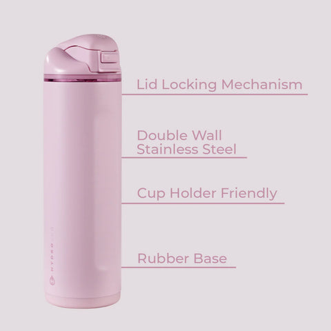 Ease2o 24oz | 2-in-1 Water Bottle with Soft Straw & Chug Spout – Sweet Pea