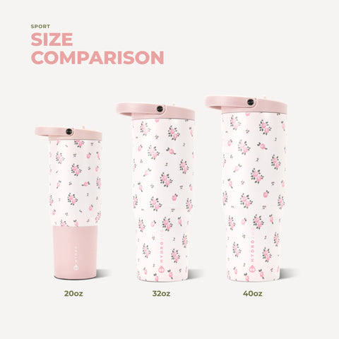 Sport 40oz | Large Leakproof Insulated Water Bottle – Wildrose