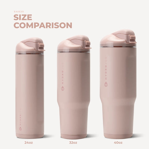 Ease2o 40oz | Dual-Function Water Bottle with Straw & Chug Spout – Dusty Rose