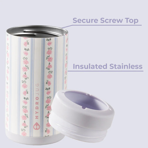 Can Cooler 16oz | 2-in-1 Insulated Tallboy Can Cooler, Screw-Top Lock – Primrose