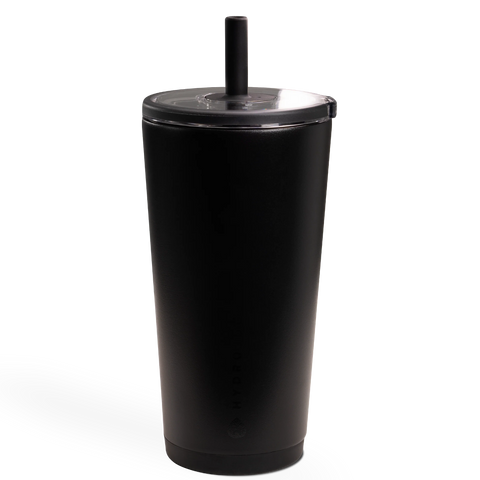 Everyday Tumbler 20oz | Ceramic-Lined Insulated Tumbler with Straw – Black
