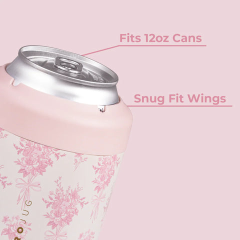 Can Cooler 12oz | 2-in-1 Insulated Standard Can Cooler, Screw-Top Lock – Bouquet