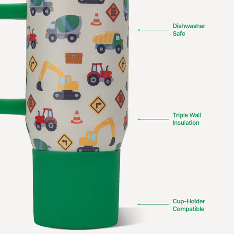 Traveler 20oz | Leakproof Kids Tumbler with Handle – Under Construction