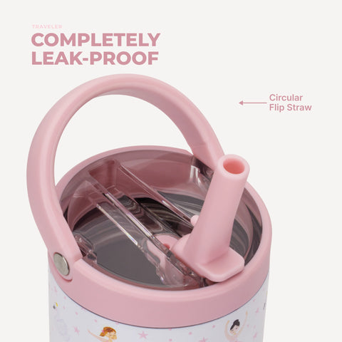 Sport 20oz | Leakproof Kids Insulated Water Bottle – Ballerina