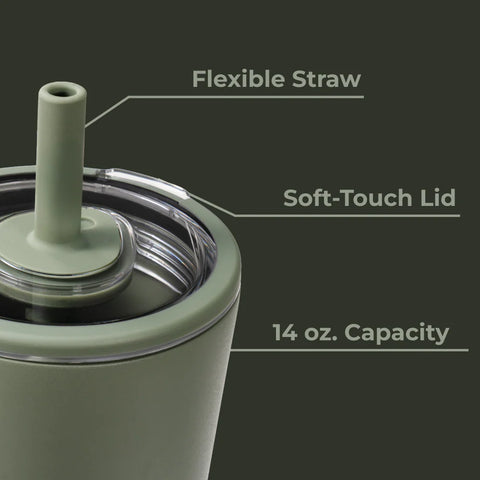 Everyday Tumbler 14oz | Ceramic-Lined Spill-Free Kids Tumbler – Courtyard