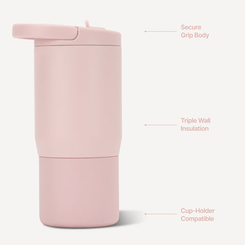 Sport 14oz | Compact Leakproof Kids Water Bottle – Dusty Rose