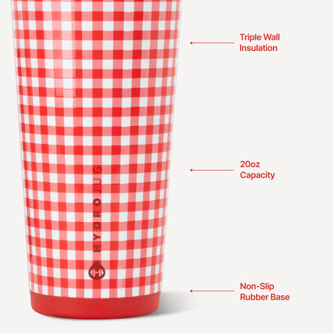 Everyday Tumbler 20oz | Ceramic-Lined Insulated Tumbler with Straw – Summer Picnic