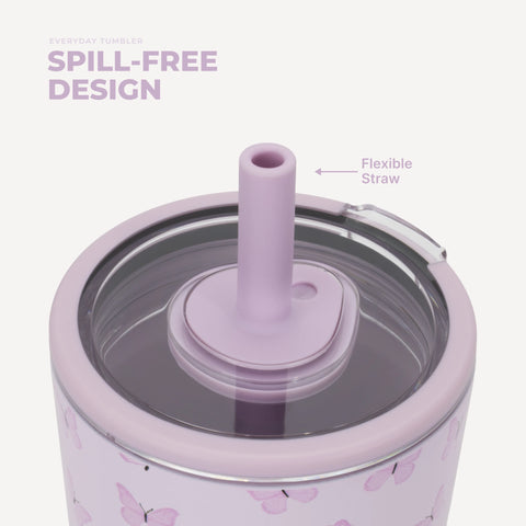 Everyday Tumbler 14oz | Ceramic-Lined Spill-Free Kids Tumbler – Flutter