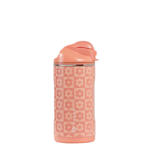 Ease2o 14oz | Leakproof 2-in-1 Kids Water Bottle, Straw & Chug Spout – Daisy Checkers