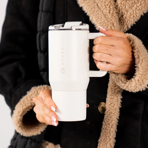 Coffee Traveler 20oz | Ceramic-Lined Insulated Travel Mug – Linen