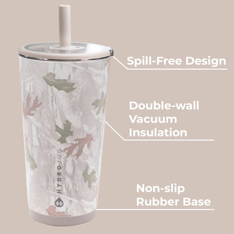 Everyday Tumbler 20oz | Ceramic-Lined Insulated Tumbler with Straw – Camo