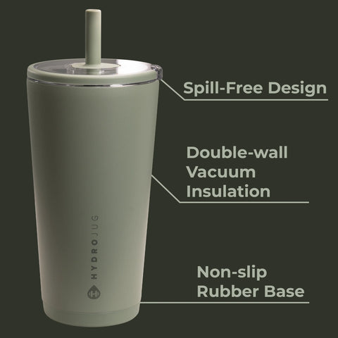 Everyday Tumbler 20oz | Ceramic-Lined Insulated Tumbler with Straw – Courtyard