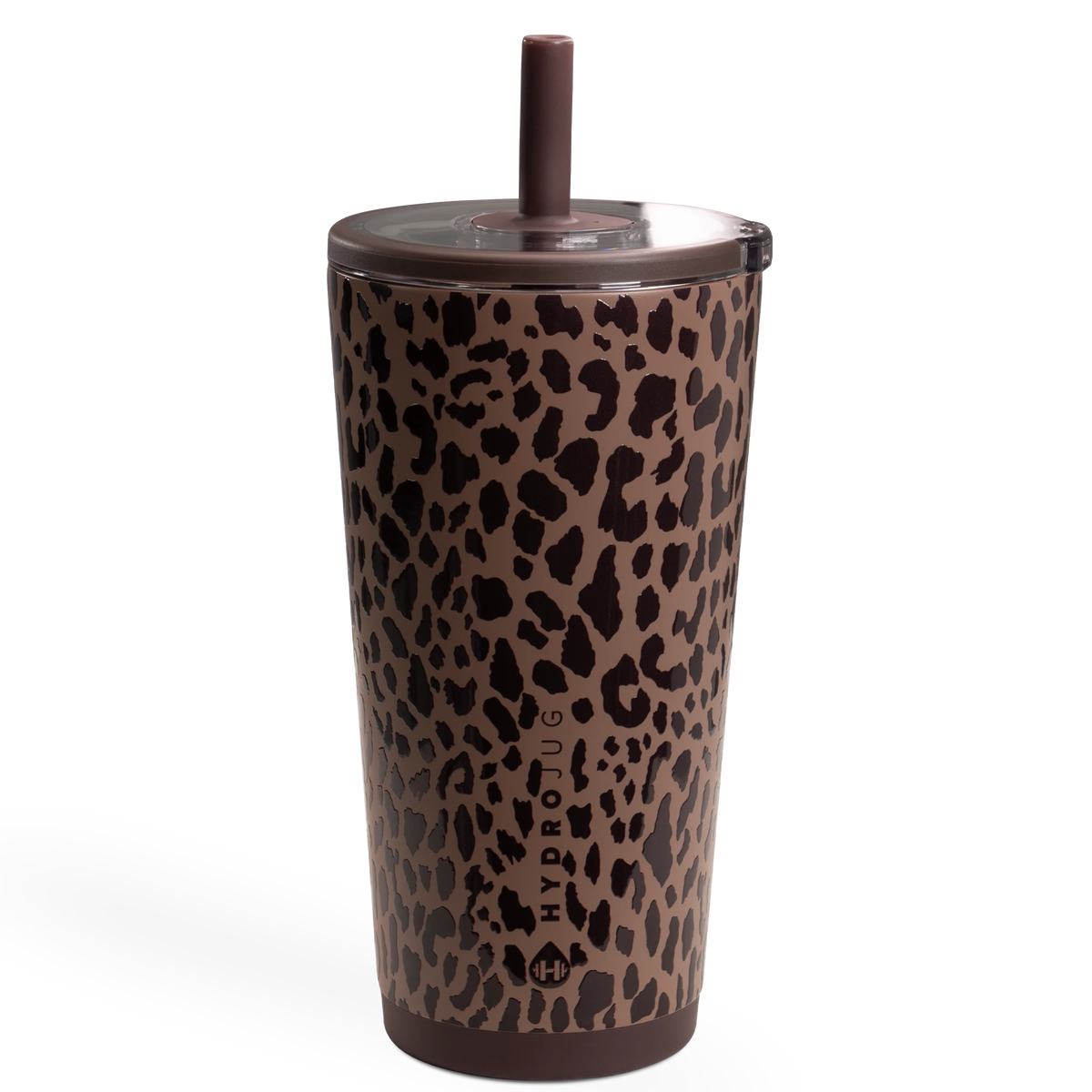 Everyday Tumbler 20oz | Ceramic-Lined Insulated Tumbler with Straw – Brown Leopard