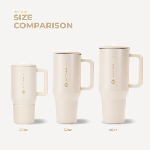 Traveler 20oz | Compact Insulated Tumbler with Handle – Cream