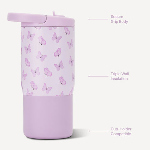 Sport 14oz | Compact Leakproof Kids Water Bottle – Flutter