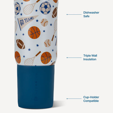 Sport 20oz | Leakproof Kids Insulated Water Bottle – All-Stars