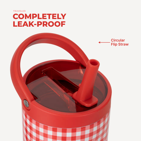 Sport 20oz | Insulated Water Bottle, Leakproof Flip Straw – Summer Picnic