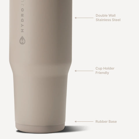 Ease2o 32oz | Compact Water Bottle with Straw & Chug Spout – Dune