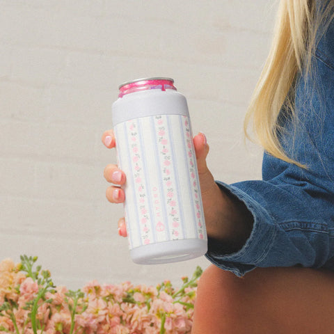 Slim Can Cooler 12oz | Insulated Stainless Steel Skinny Can Holder – Primrose