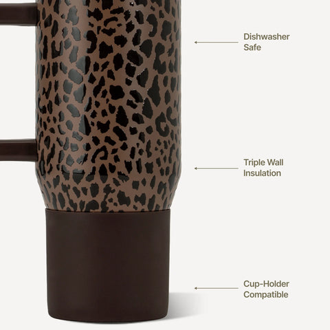 Traveler 20oz - Brown Leopard
