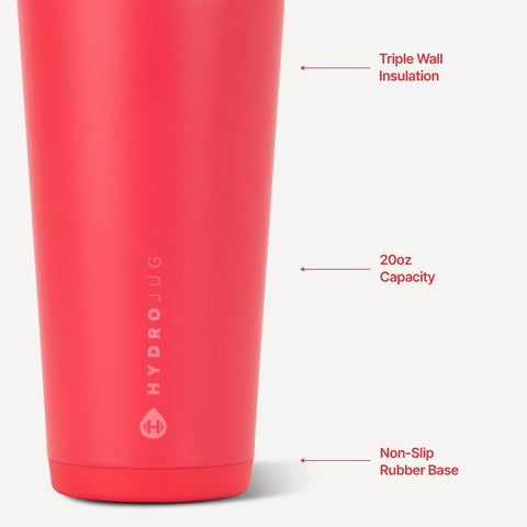 Everyday Tumbler 20oz | Ceramic-Lined Insulated Tumbler with Straw – Fruit Punch