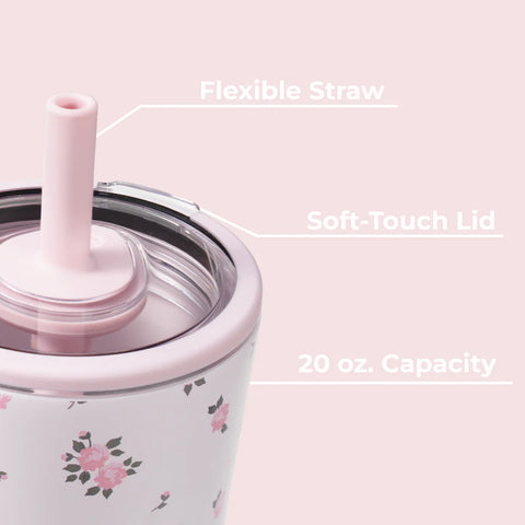 Everyday Tumbler 20oz | Ceramic-Lined Insulated Tumbler with Straw – Wildrose