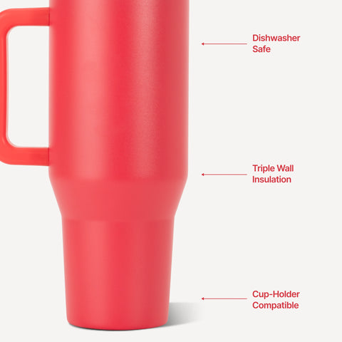 Traveler 40oz | Insulated Tumbler with Handle – Fruit Punch