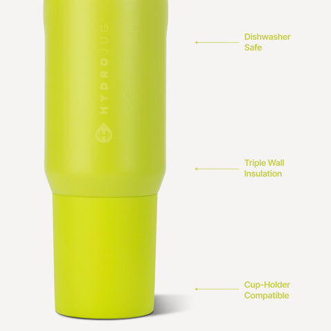 Sport 20oz | Insulated Water Bottle, Leakproof Flip Straw – Lemon Lime
