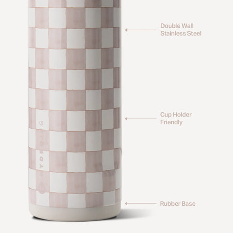 Ease2o 24oz | 2-in-1 Water Bottle with Soft Straw & Chug Spout – Sandstone