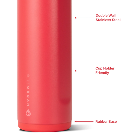 Ease2o 24oz | 2-in-1 Water Bottle with Soft Straw & Chug Spout – Fruit Punch